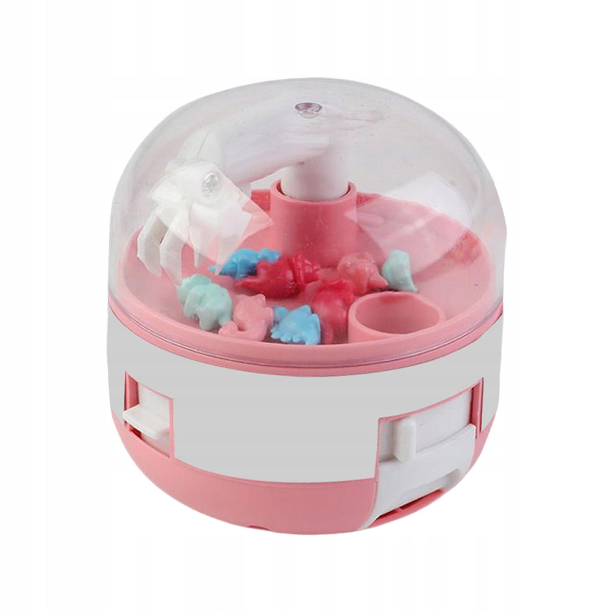 Mini Dinosaur Claw Machine Grabber Fingertip Toys Capsule Catcher Pink
