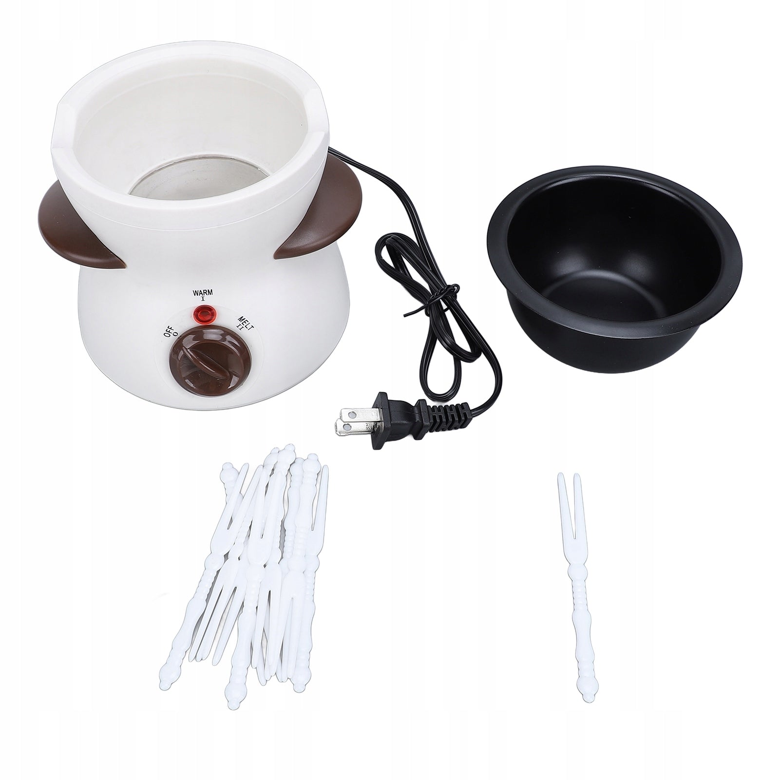 Mini Electric Fondue Pot Set with 10 Dipping Forks P9