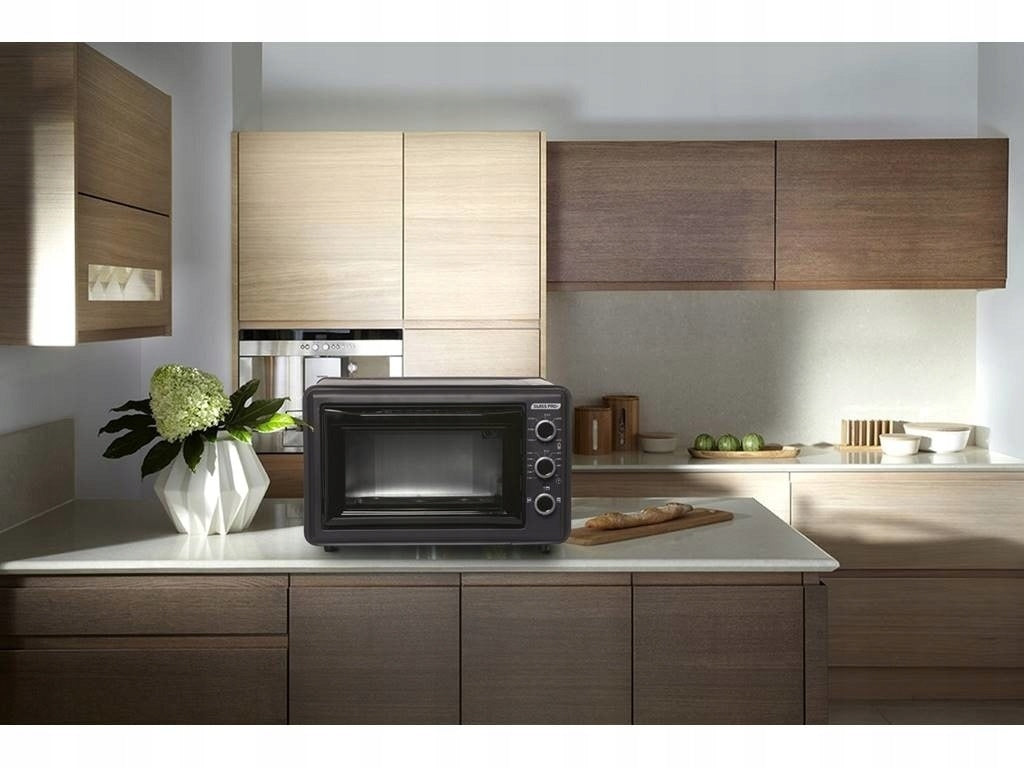 Mini Electric Oven Swiss Pro+ 35L 1500W 320°C Grill Timer Black Brand no brand