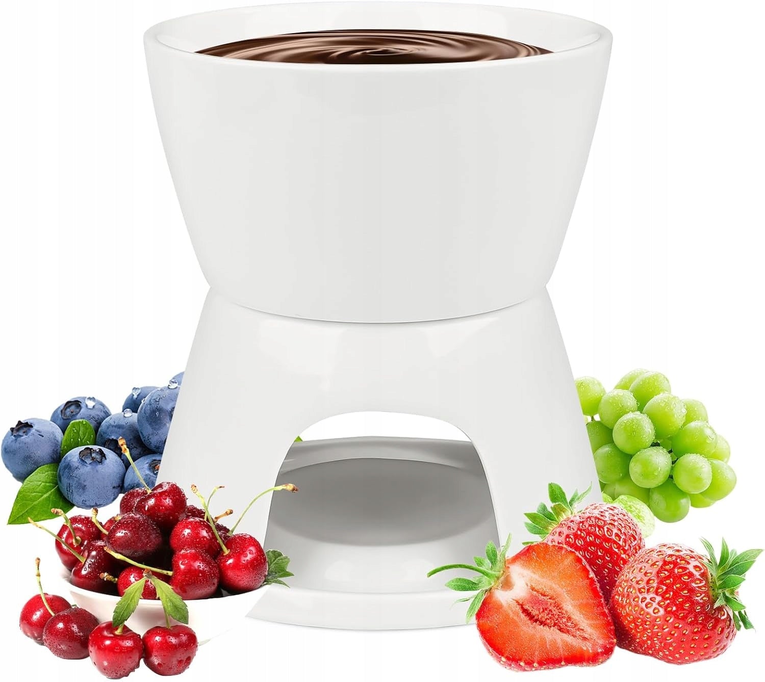 Mini Fondue Chocolate Ceramic Heated Candle 300ml For Home