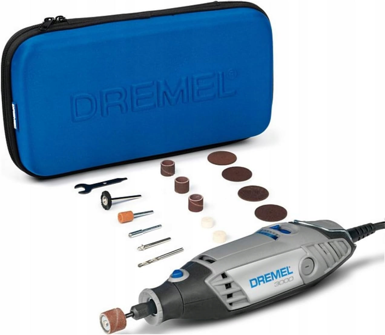 Mini Grinder Dremel 3000 Multifunction Tool 15 Accessories + Bag