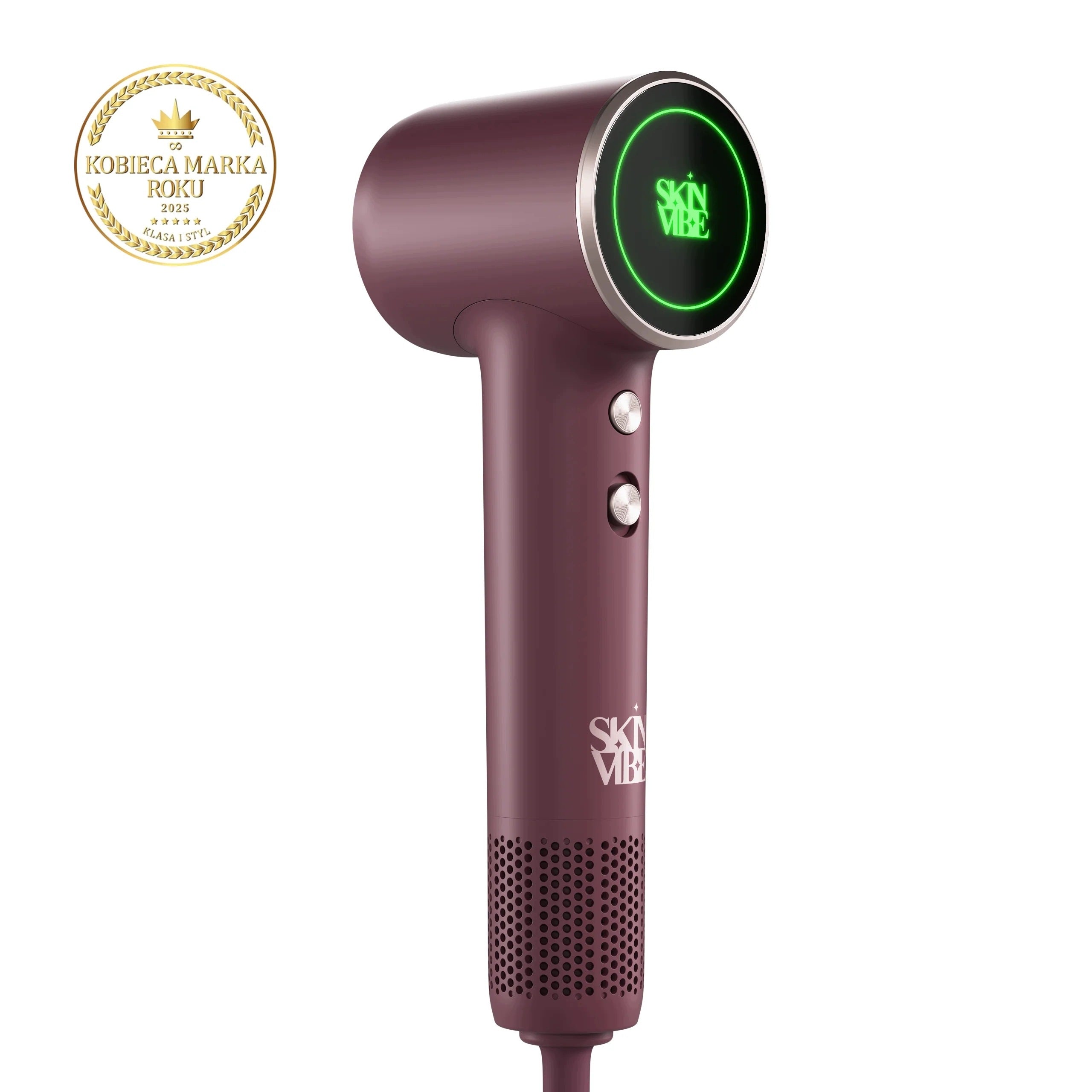Mini Hair Dryer SkinVibe Nova PlasmaGo Eggplant plasma 1100W 310g