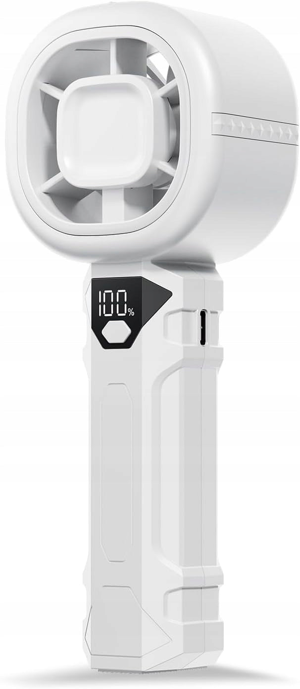 Mini Handheld Fan with 3 Speed USB Display – Portable