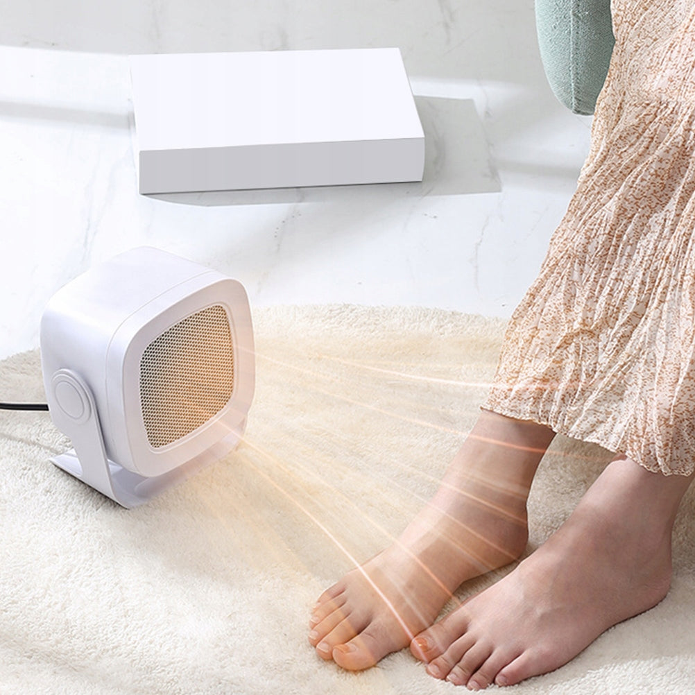 Mini Heater Portable Fan Small Heating Heater Electric Dominant color white