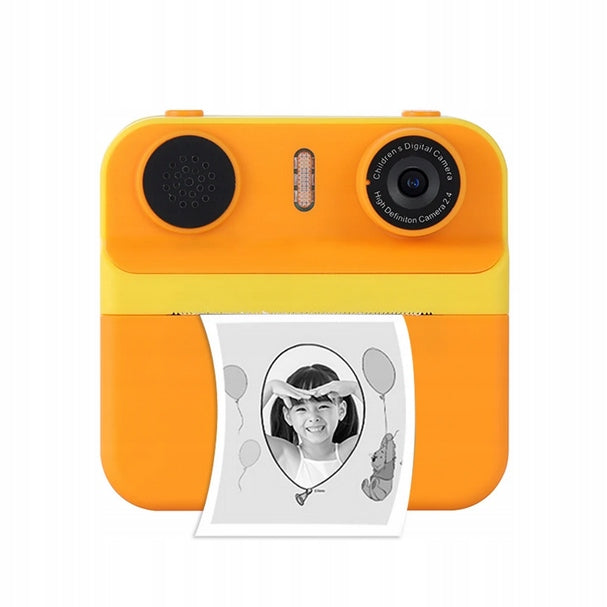 Mini Instant Camera with Kids Printer LCD Printer Lanyard Paper