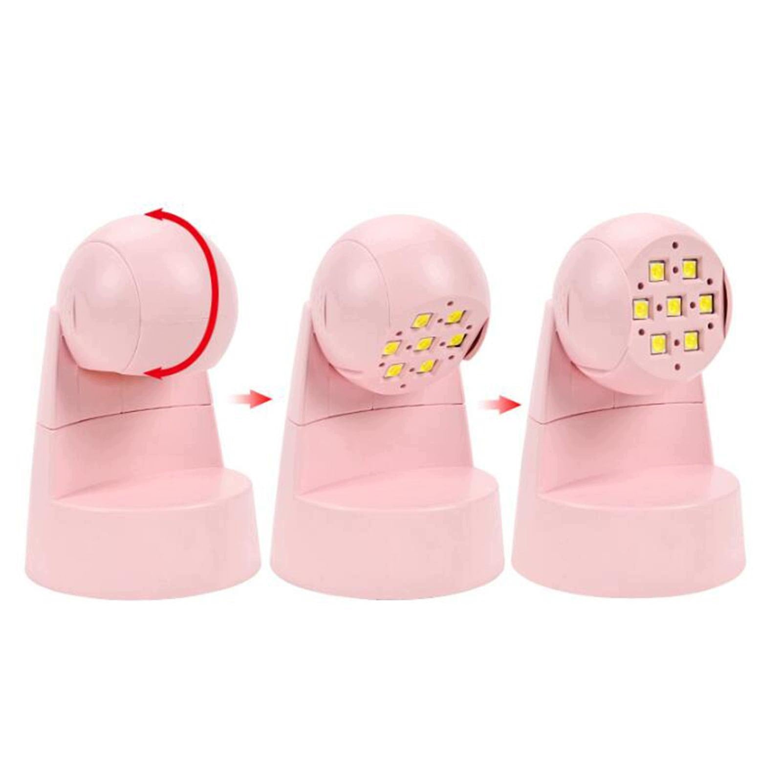 Mini LED Nail Lamp Travel 18W for Home Nail Salon Single USB Plug Play Medical device no