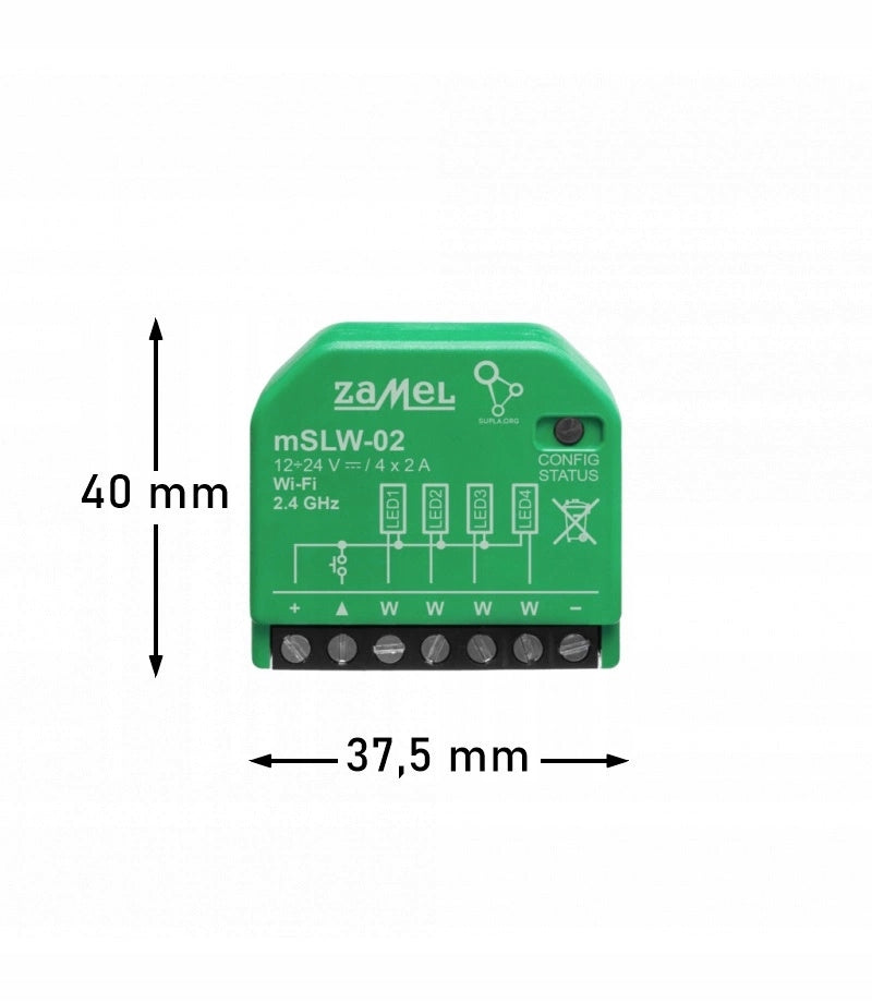 Mini LED driver four-channel WiFi mSLW-02 SUPLA ZAMEL Manufacturer code MSLW-02