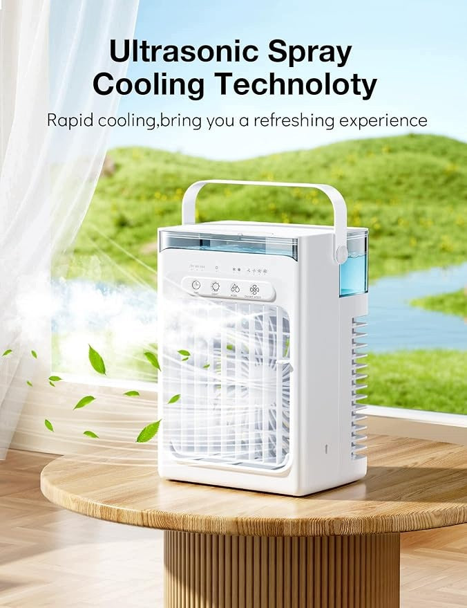 Mini Mobile Air Conditioner, 4 in 1, Small, USB Fan, Cooling Brand no brand