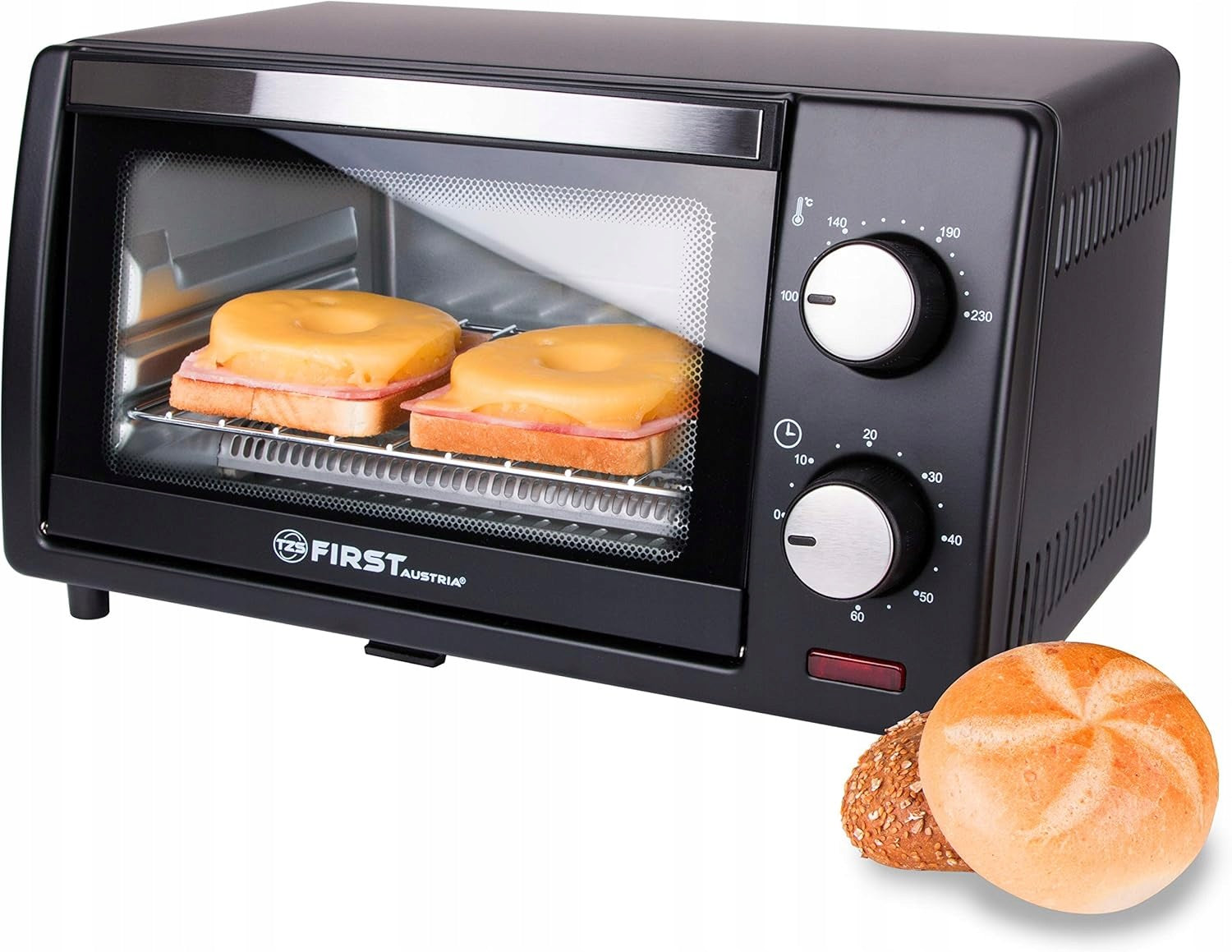 Mini Oven First Austria 10L Black 800W