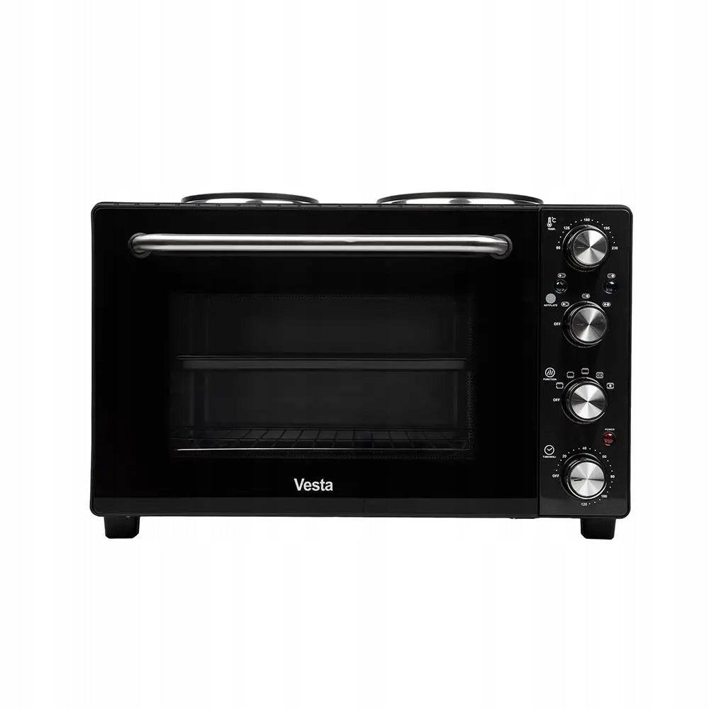 Mini Oven Vesta EEO01 35L 2 electric burners Pizza stone Roast Packaging status original