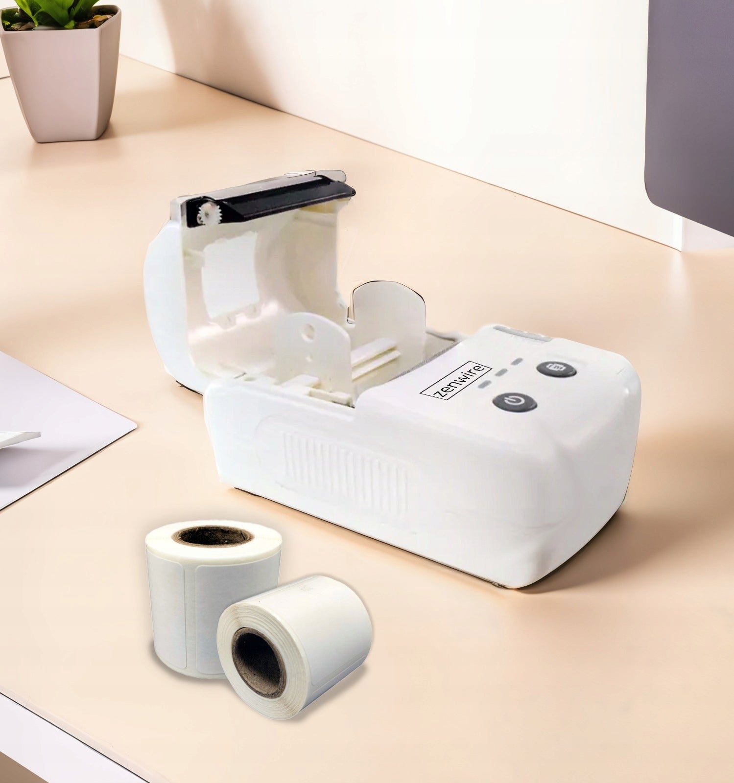 Mini Thermal Printer for Self Adhesive Labels Portable Wireless Manufacturer Zenwire