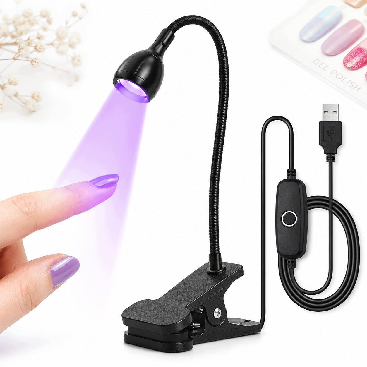 Mini UV LED Lamp 3W for Hybrid Zelu Tipsow Dual Form for Clip