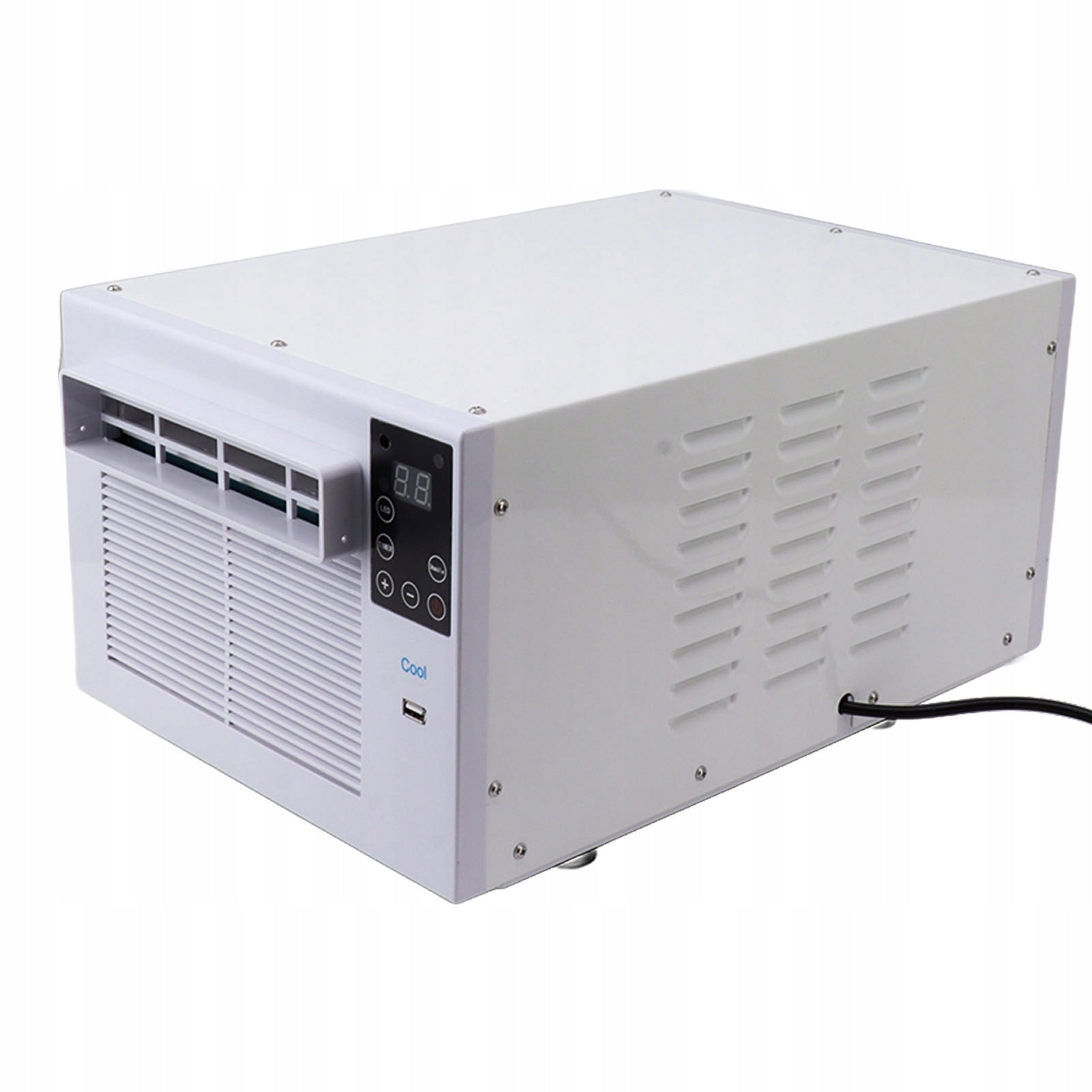 Mini air conditioner, mobile air conditioner with charging capability for rent Dominant color multicolor
