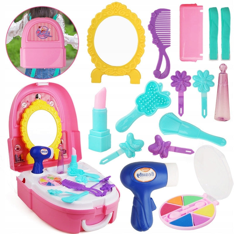 Mini beauty salon in backpack with accessories / Woopie Brand Woopie