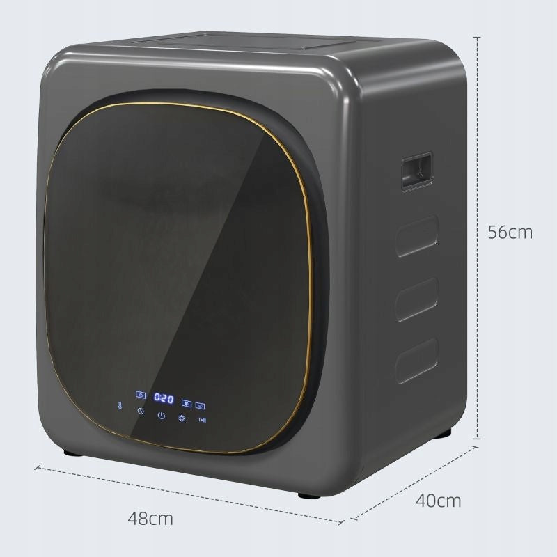 Mini clothes dryer grey 4kg, 6 LED programs, 800W Brand no brand