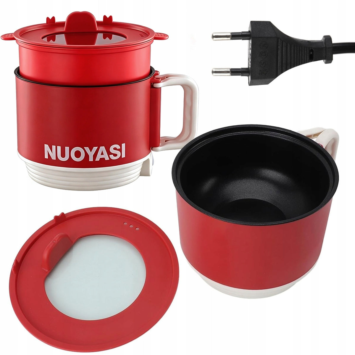 Mini electric cooker, hot electric pot 1,8 l, non-stick