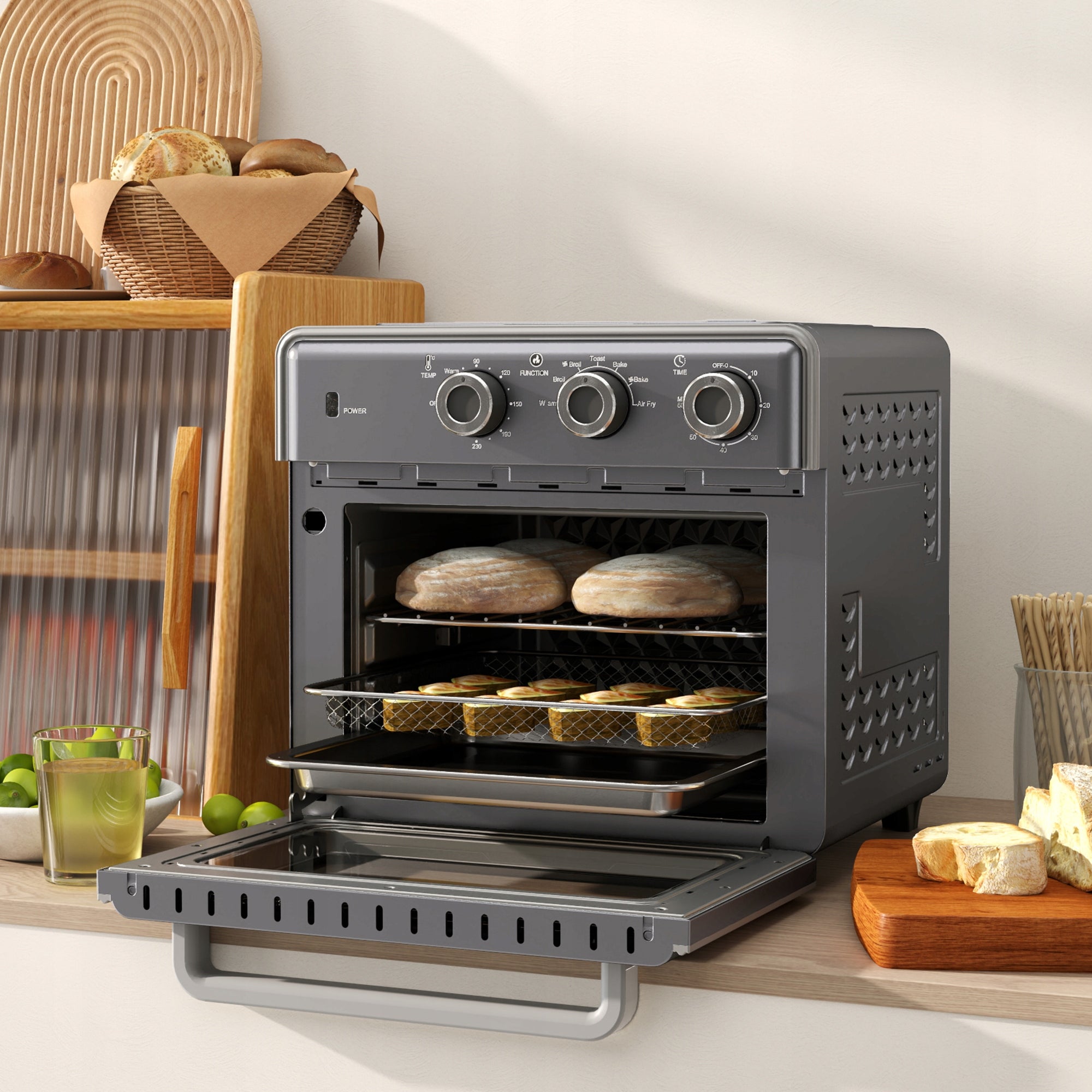 Mini oven Homcom 800-152V90GY 20 l silver/grey Manufacturer code HOMCOM
