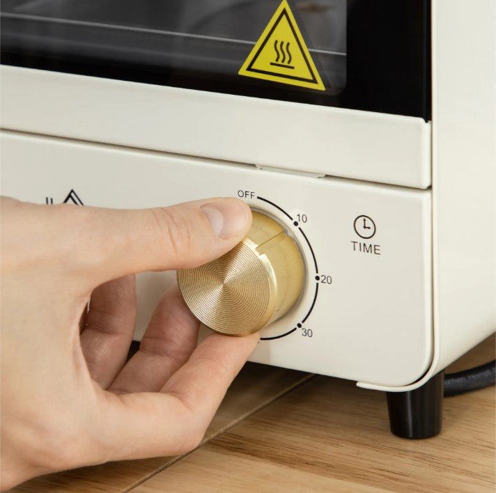 Mini oven Homcom 800-153V90CW 15 l beige/brown Brand Homcom