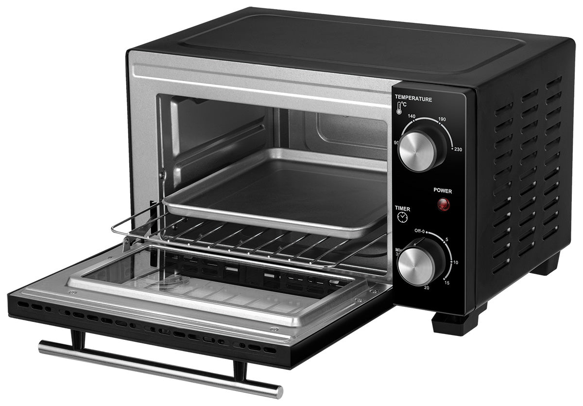 Mini oven MPM MPE-13 10L 800W 2 electric burners Black SMALL POWERFUL