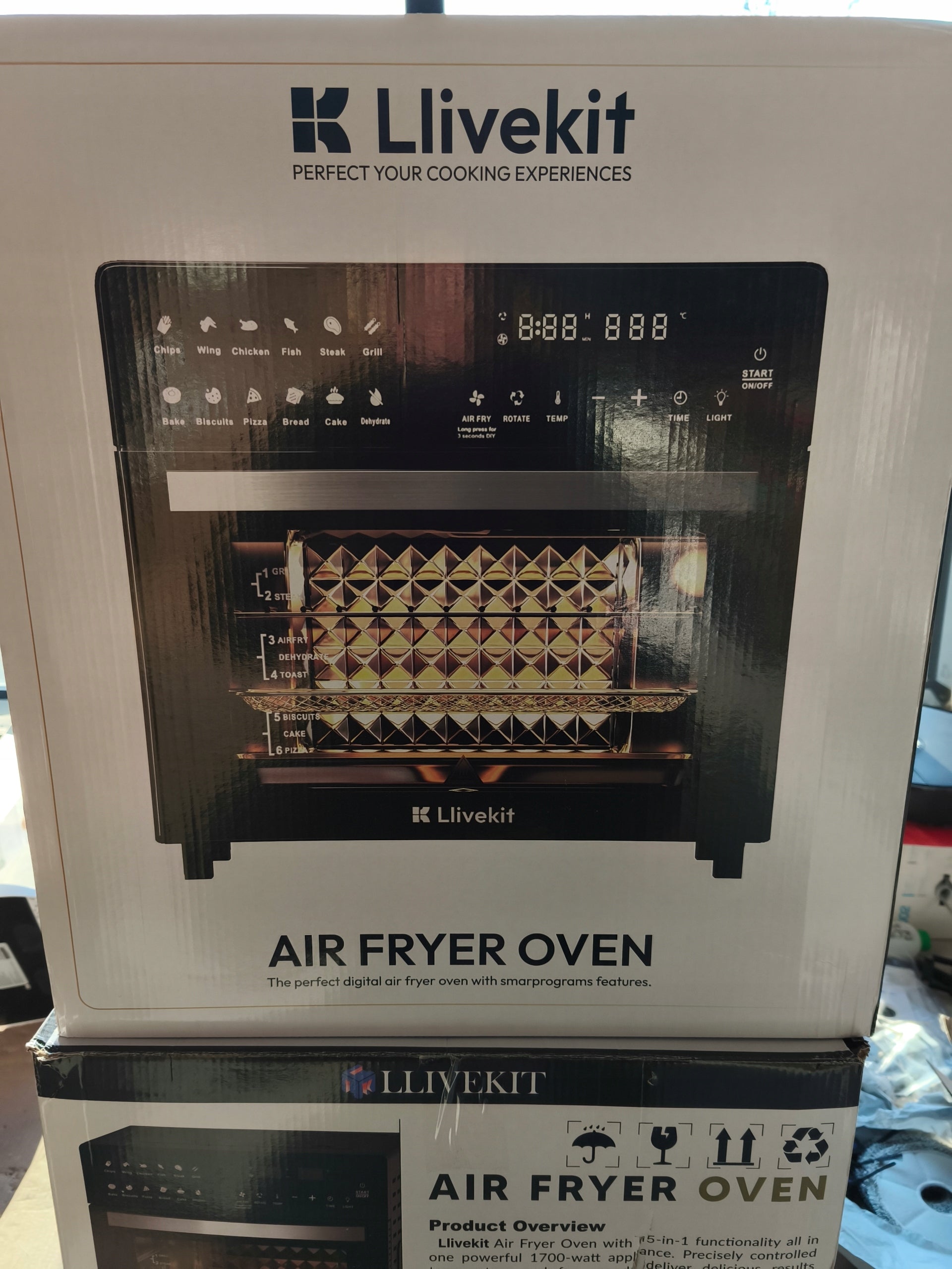 Mini oven with non-fat air fryer function LLIVEKIT Manufacturer code AFS26C