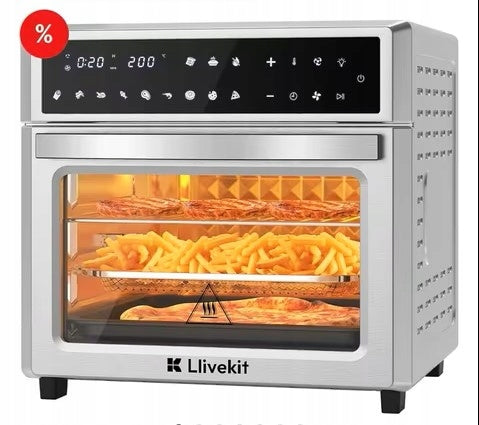 Mini oven with non-fat air fryer function LLIVEKIT