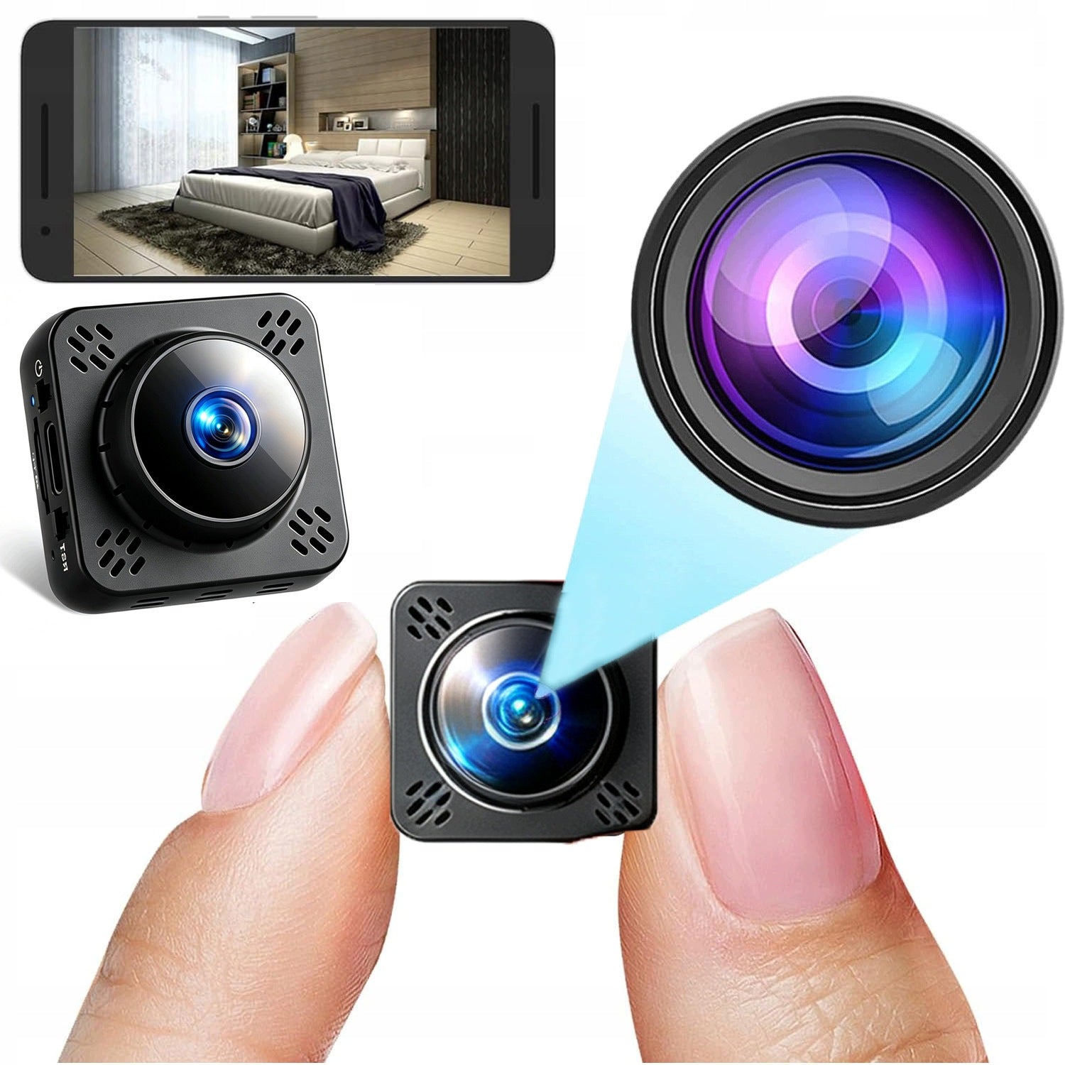Mini spy camera MONITORING detection hidden camera smart WIFI HD