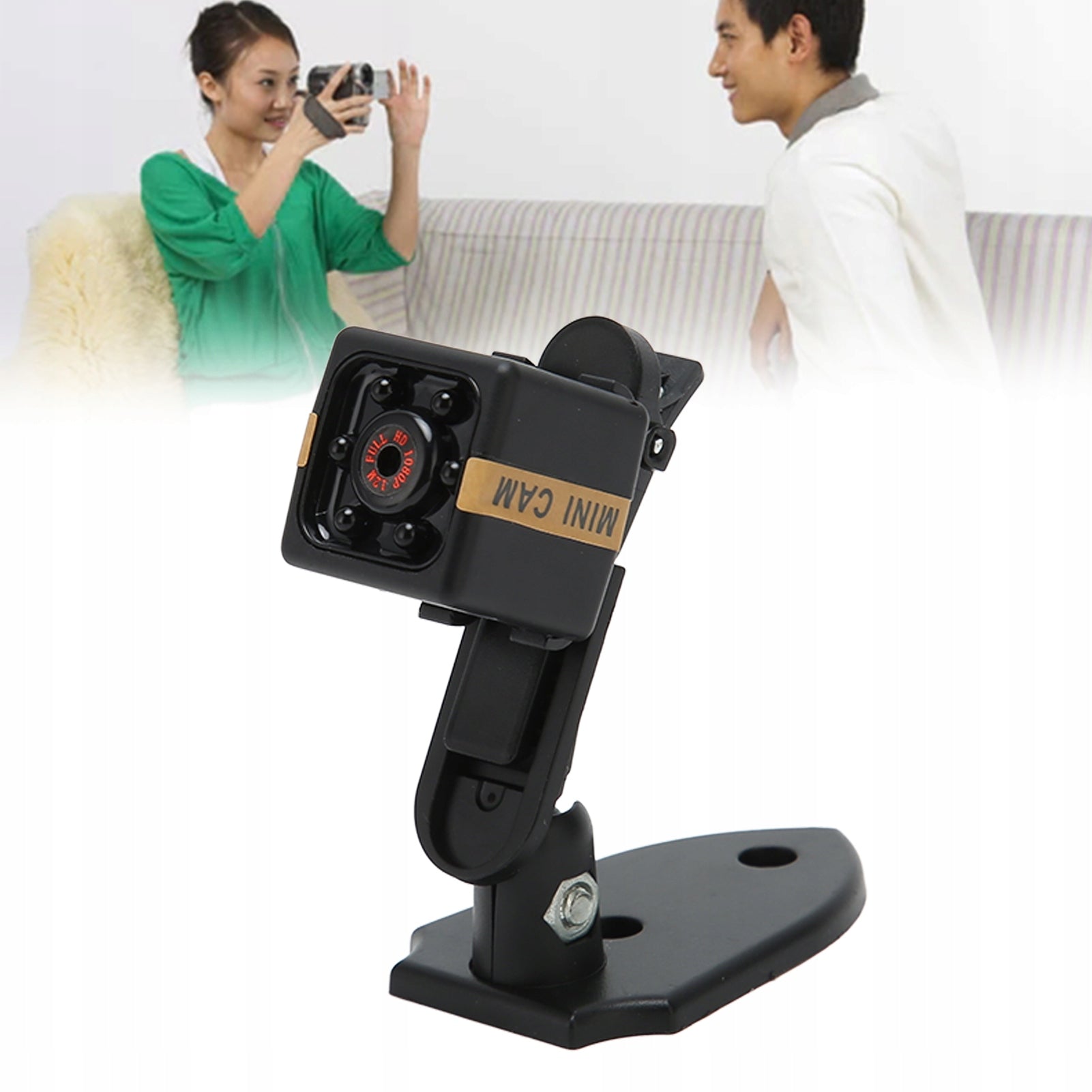 Mini spy camera SMART detection hidden camera Small 1080P +Handle Packaging status original