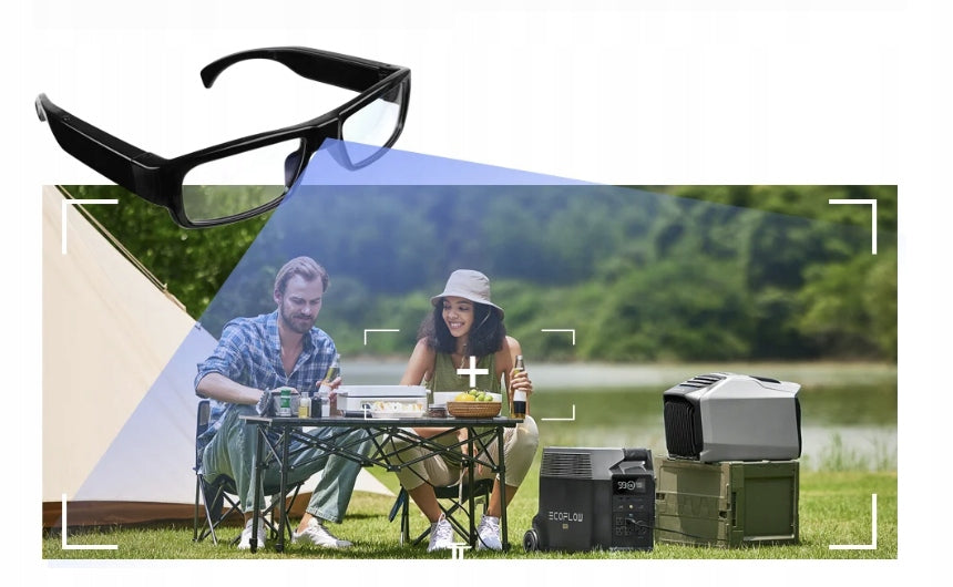 Mini spy camera hidden in glasses records to the card Manufacturer code kamera okulary