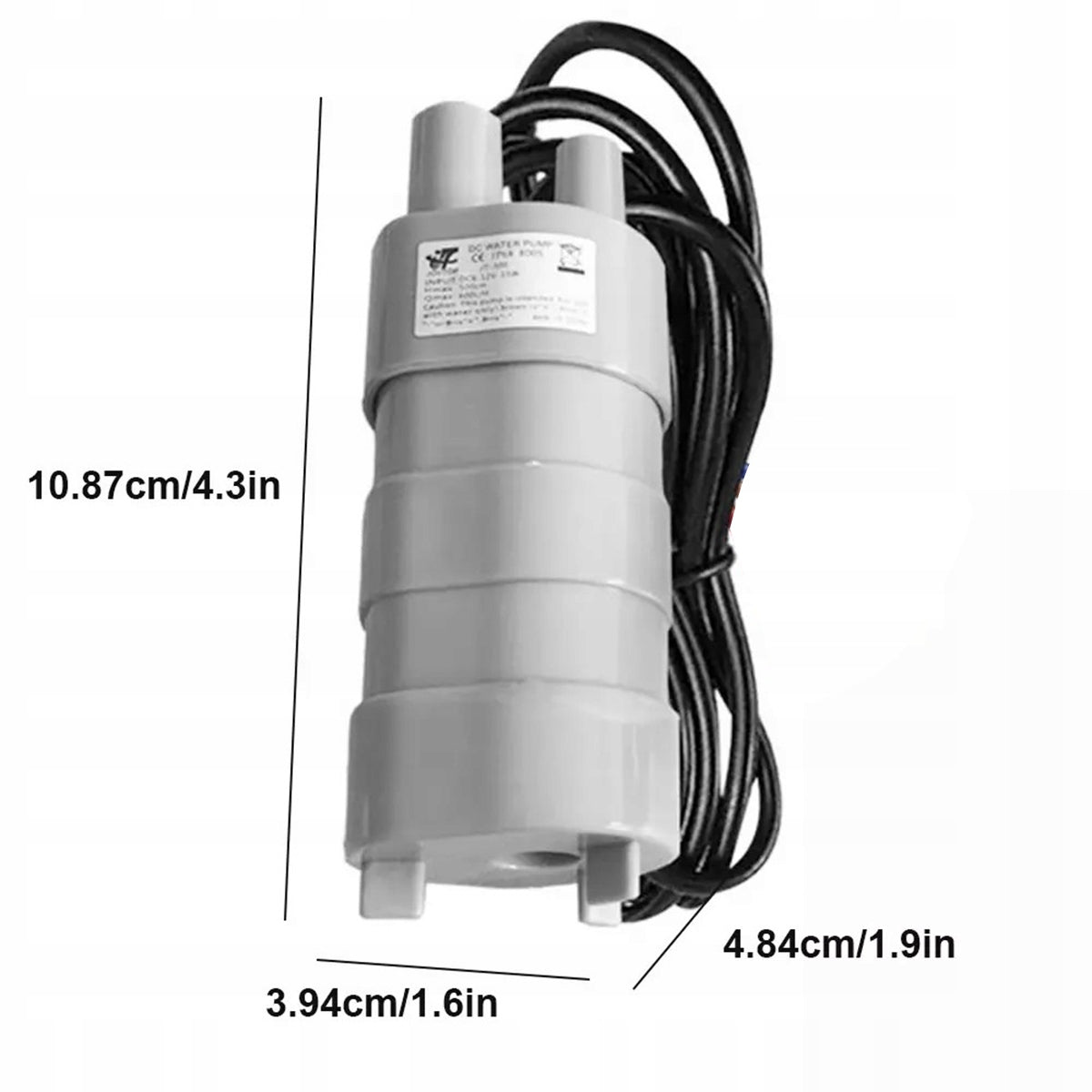 Mini submersible water pump 600L/H 12V Packaging status original