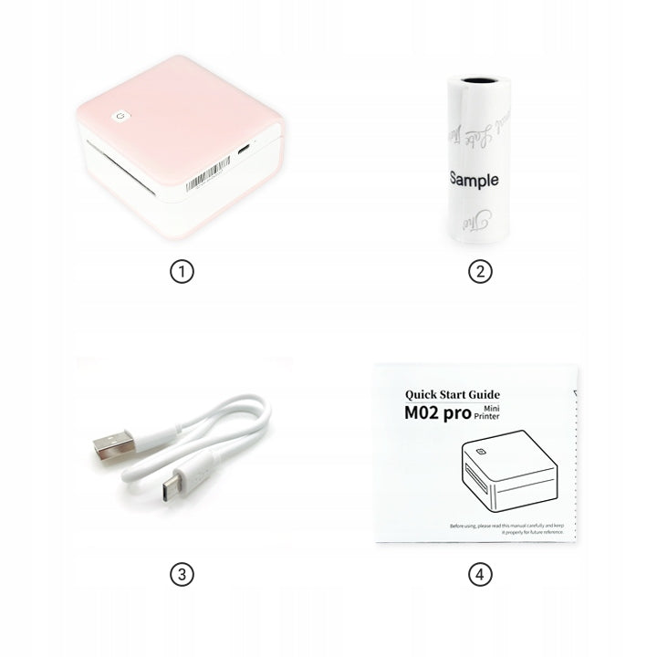 Mini thermal printer Phomemo M02 PRO for self-adhesive labels 304 DPI Packaging status original