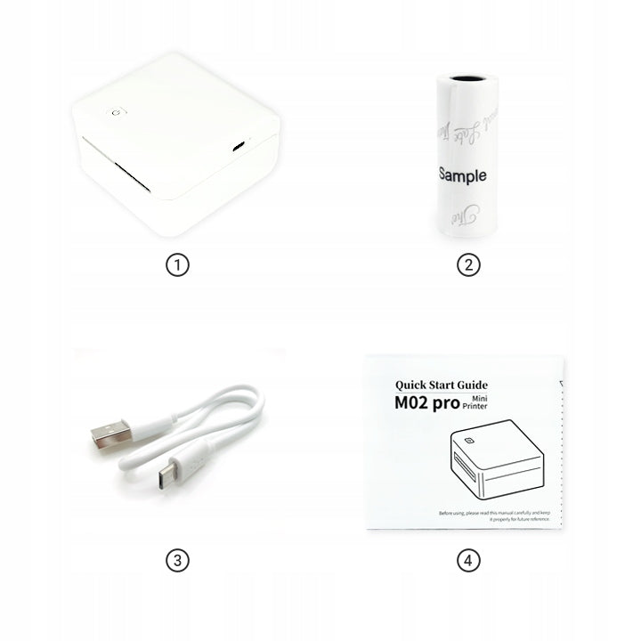 Mini thermal printer Phomemo M02 PRO sticky label notes Packaging status original