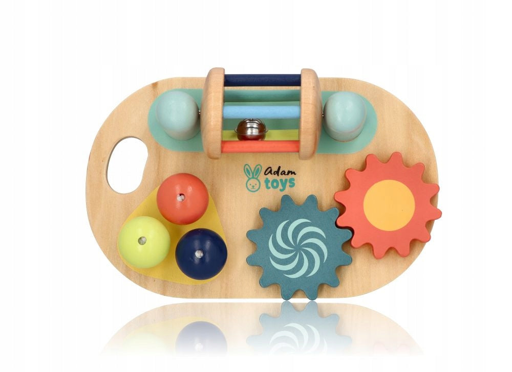 Mini wooden activity board Adam Toys 12m+