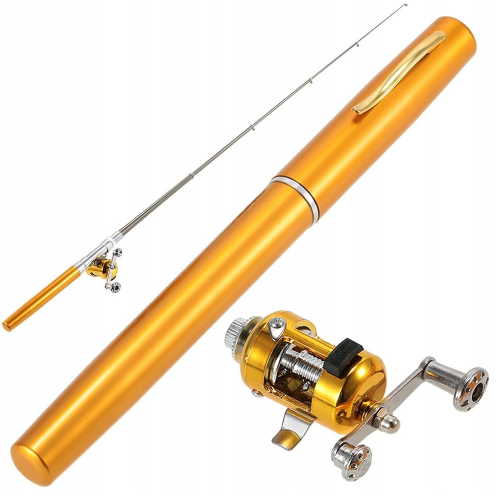 Miniature Fishing Rod BEDEE Pen Shaped 93cm Aluminum Alloy