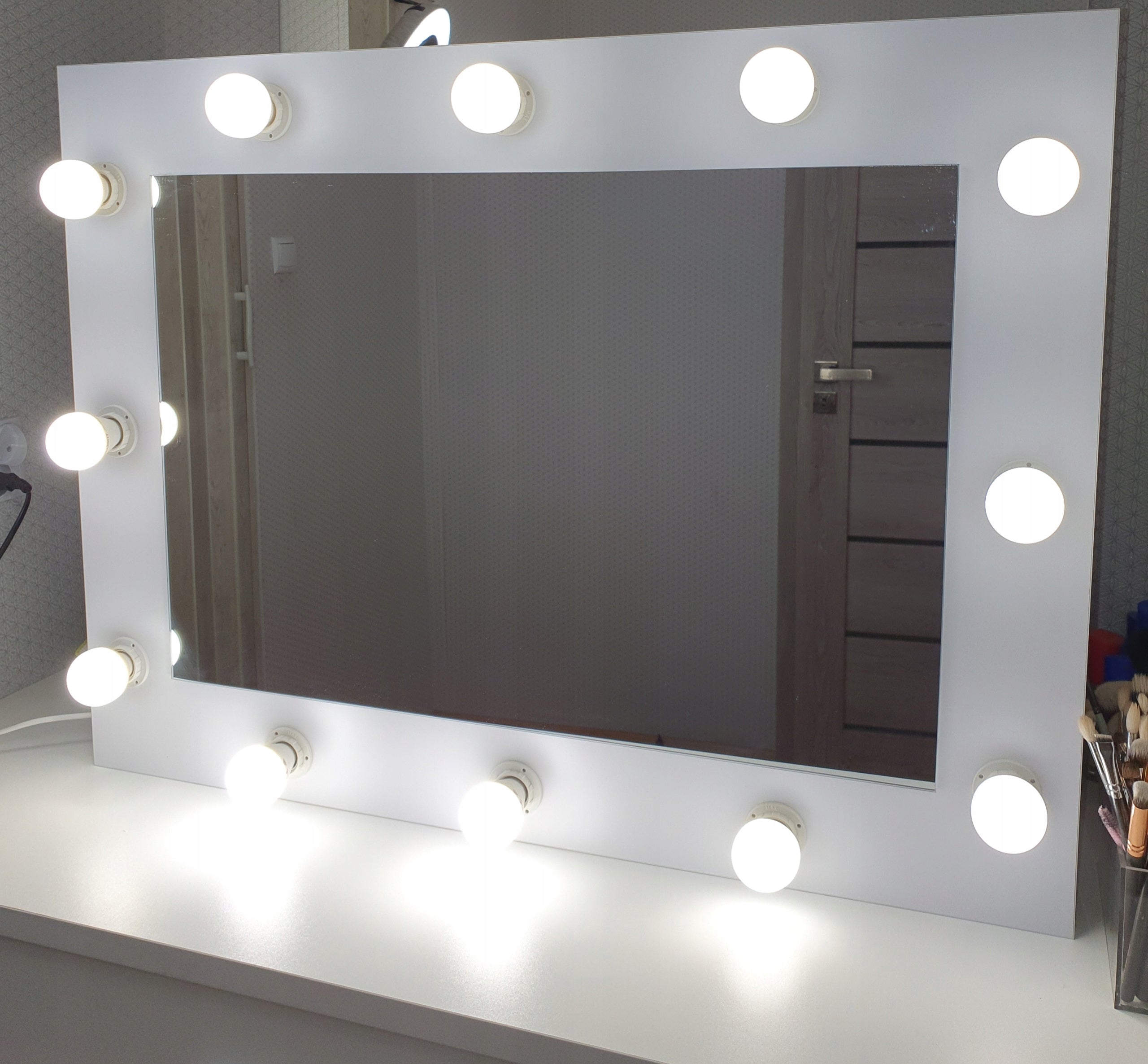 Mirror Hollywood WHITE IV 80x60 - Makeup make-up Manufacturer code WHTIV8060