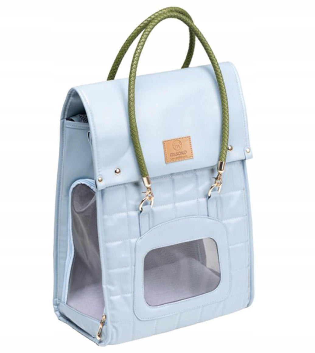 Misoko Transporter BACKPACK for dogs and cats 33x16x40cm blue