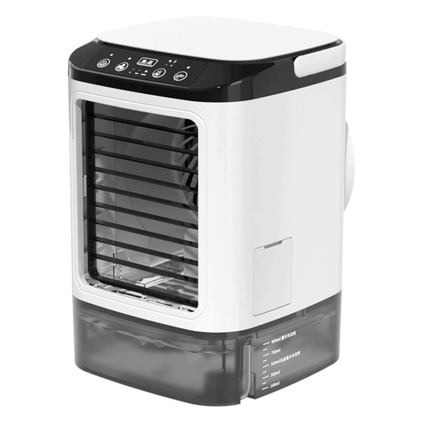 Mist Fan with Ice Box Portable Evaporative Cooler with Water Tank Compact