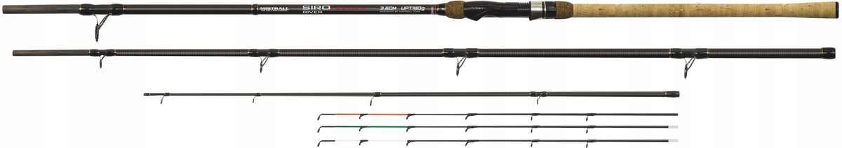 Mistrall Siro River feeder rod 390cm/180g 3 tips for basket ground