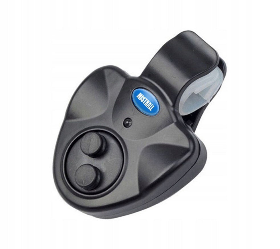 Mistrall electronic bite alarm for rod BLACK batteries freebie