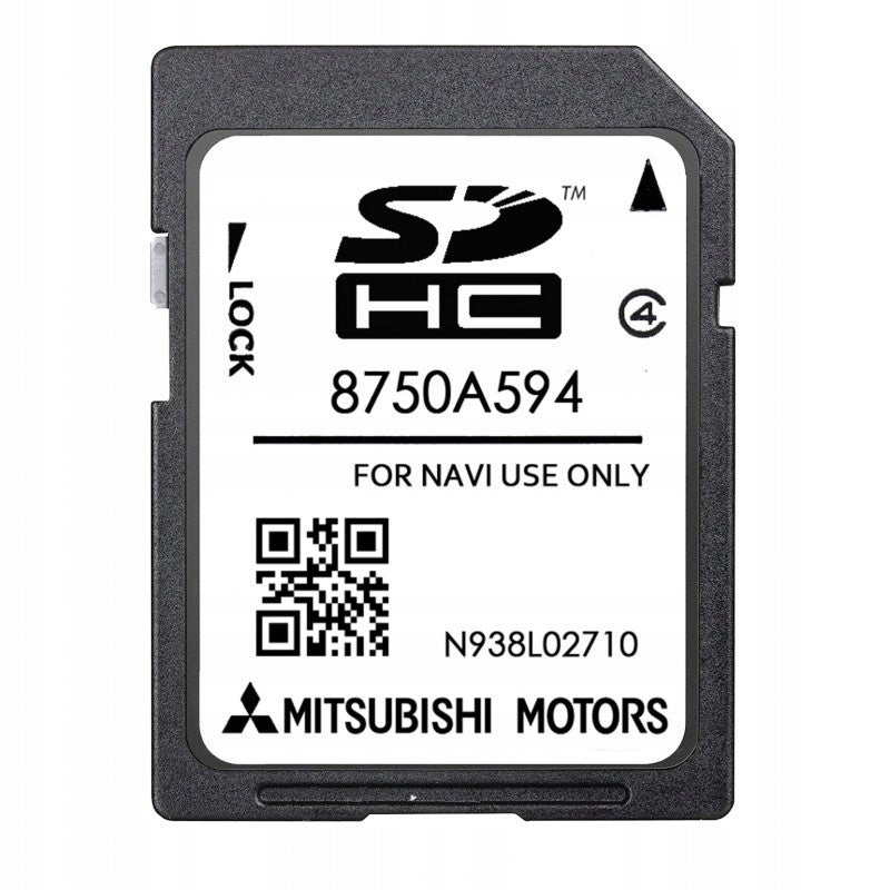 Mitsubishi 8750A594 SD card MMCS W15 W17 2025 Europe maps