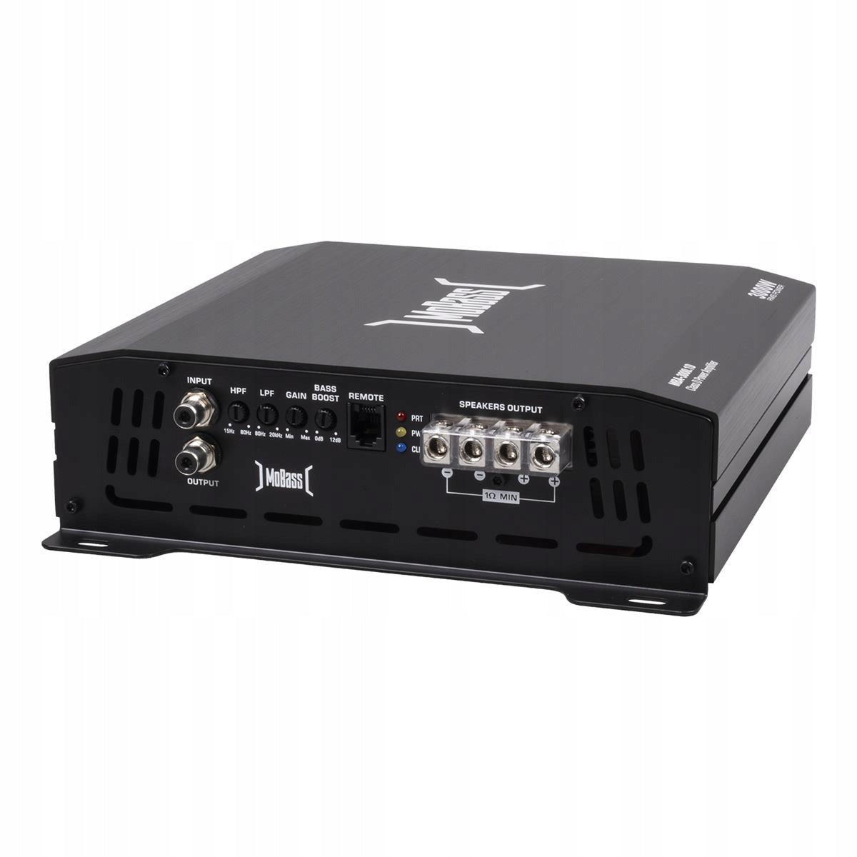 MoBass MBA-3000.1D 800/1200/3000Rms Small Dimensions! Remote Control with Clip Packaging status original