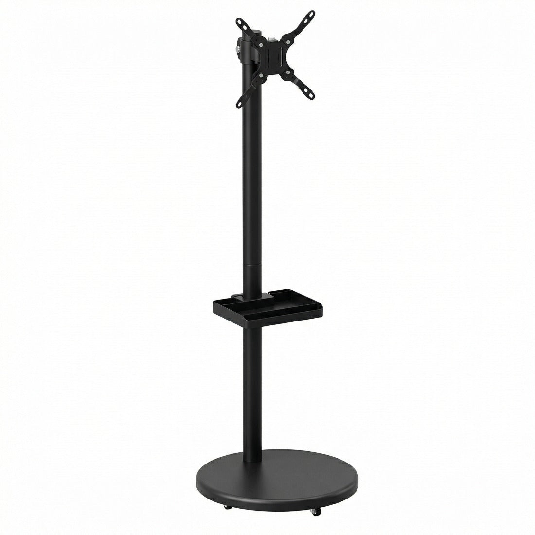 Mobile TV Monitor Stand 17-43" Floor Mount 15kg SHELF Spacetronik black Packaging status original