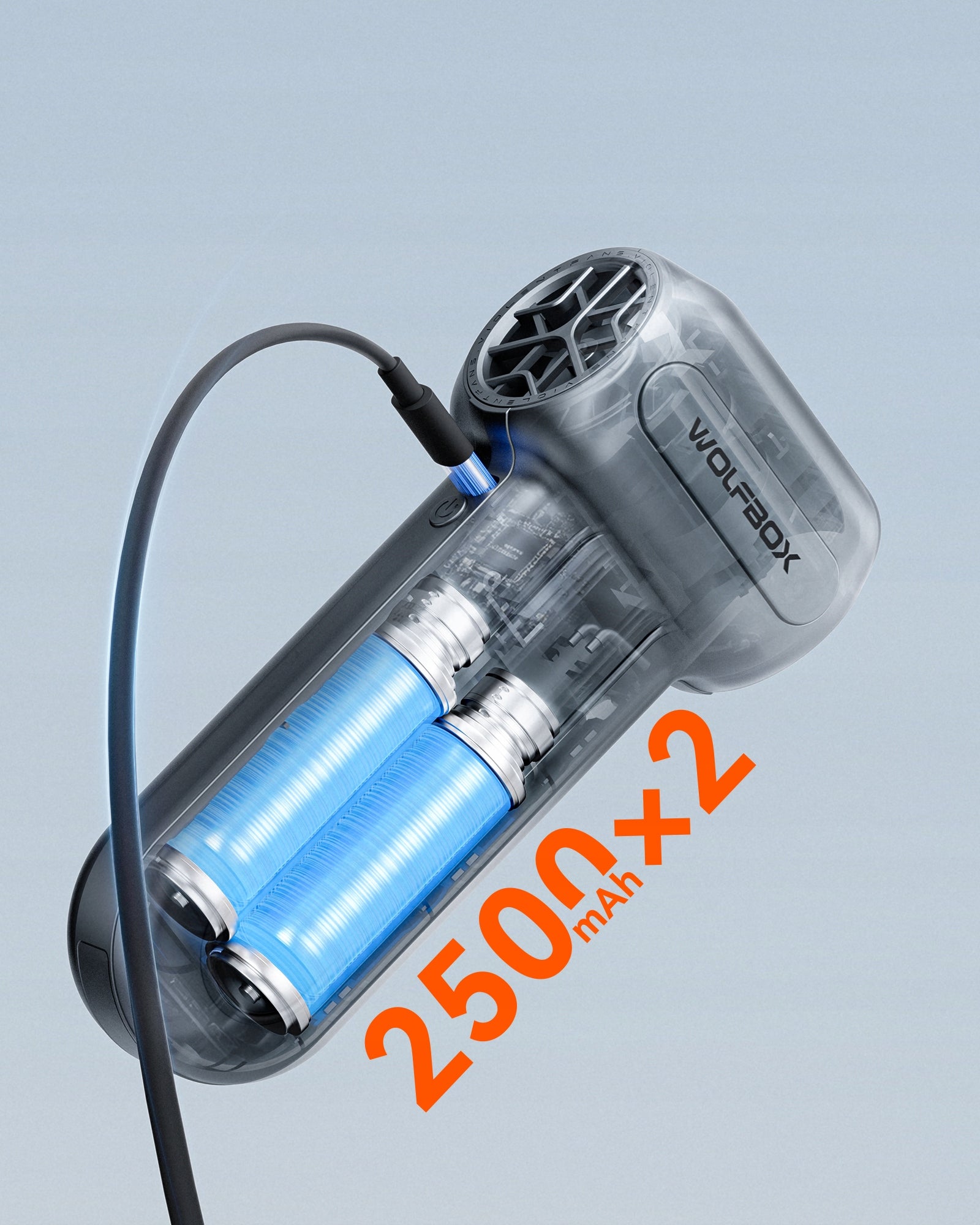 Mocna Dmuchawa Elektryczna WOLFBOX DF60 110000RPM do Auta Tarasu Grilla 5w1 Output 1.2 m3/min