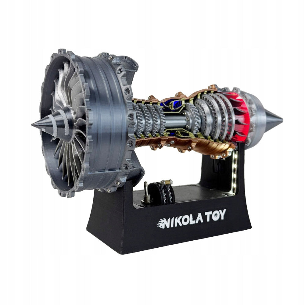 Model Jet Engine Airbus TR900 Turbo Fan Moving,LED, Gift