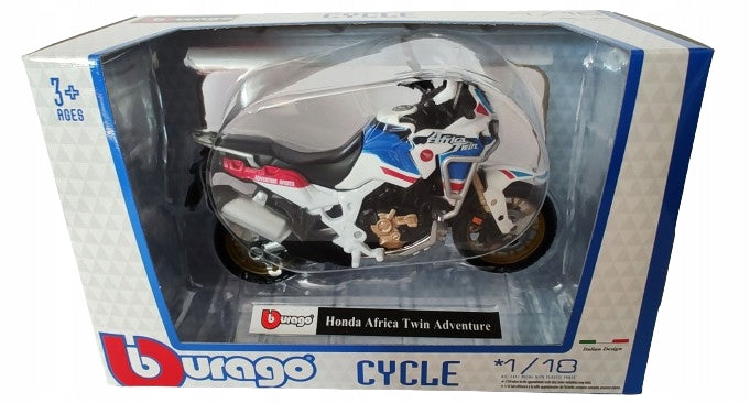 Model Motorcycle Bburago Cycle 1:18 Honda Africa Twin Adventure