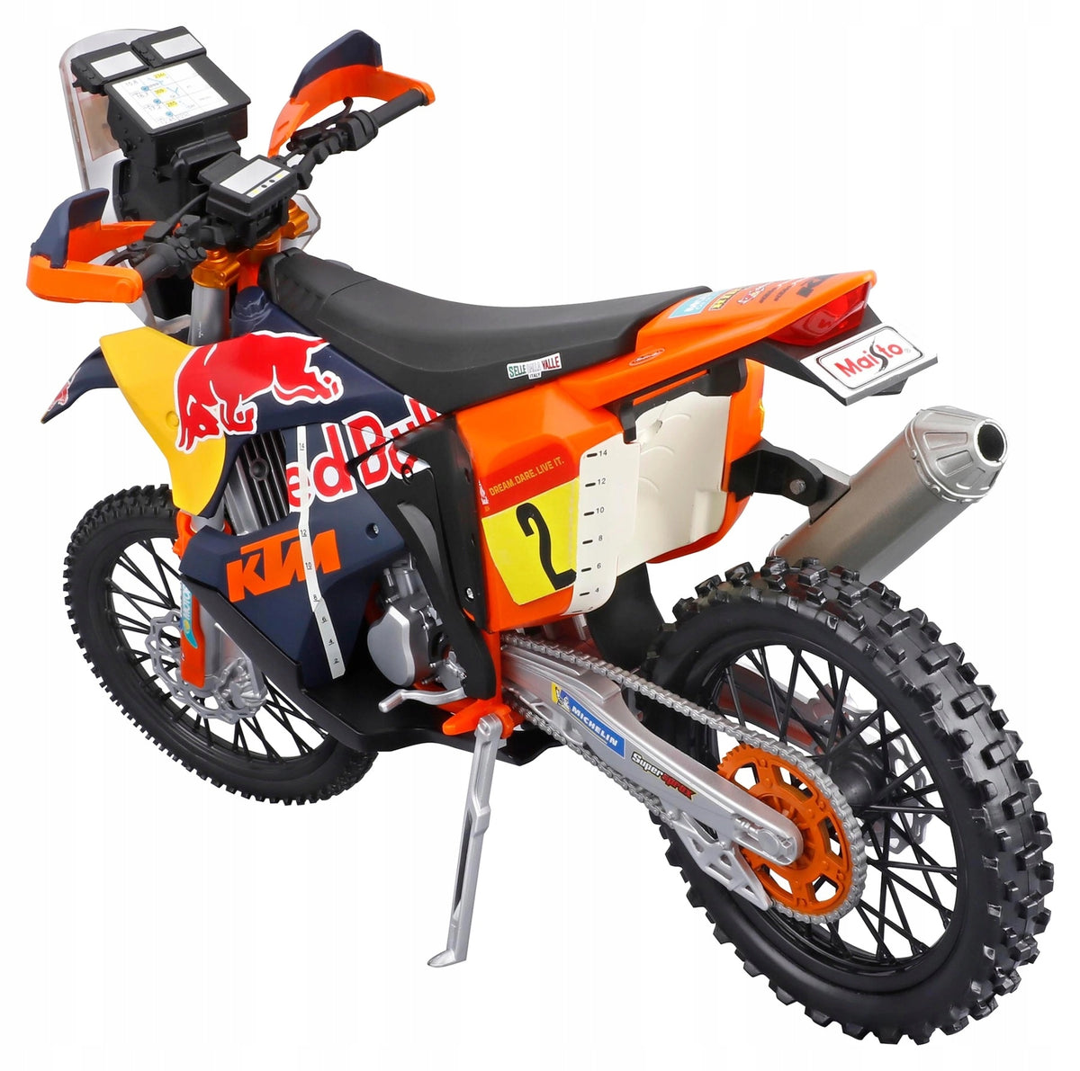 Model motorcycle folded Maisto KTM 450 Rally RedBull Rally Dakar 1:6 Brand Maisto