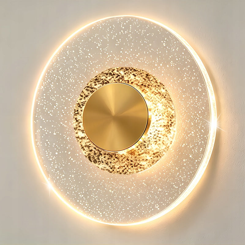 Modern Crystal Wall Lamp 4W LED 3-Color Acrylic Sconce Bedroom Wall Light