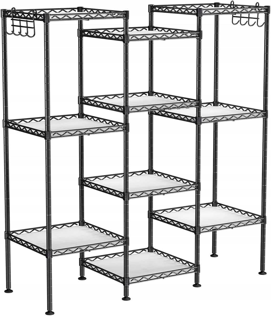 Modern shelf bathroom rack black 123,5cm Brand Songmics