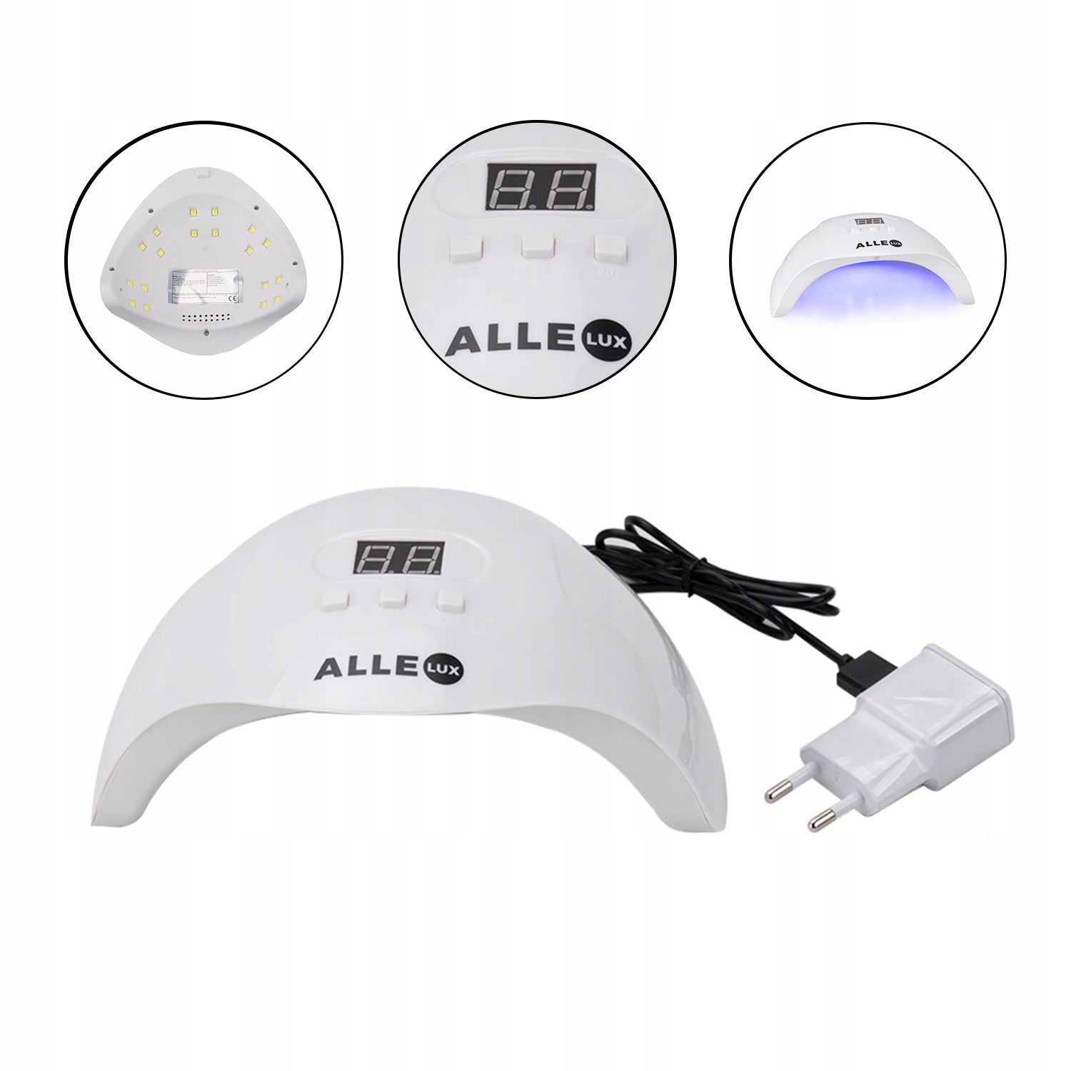 Molly Lac Nail Lamp AlleLux X3 UV/LED 54W