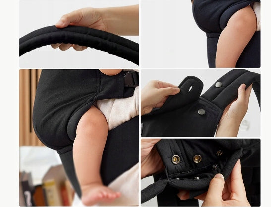 Momcozy Baby Carrier 3-20 kg, Ergonomic, Lightweight, Black Manufacturer code BC001-BL00NB-A