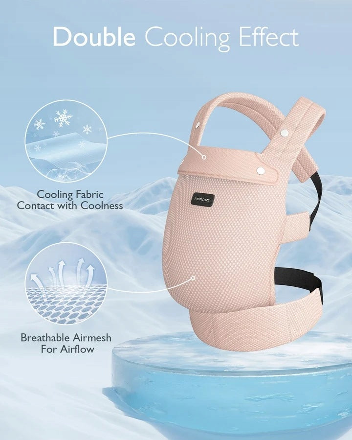Momcozy Baby Carrier 3-20kg, Ergonomic, Air Mesh-Pink Brand Momcozy